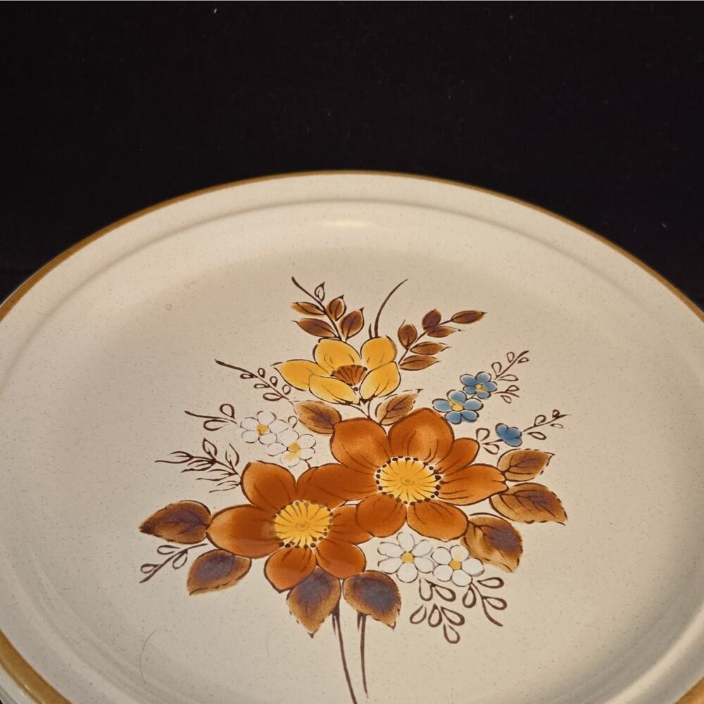 Mikasa "Flower Arrangements" Stoneware Dinner plates KL 801 Japan